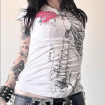 Skeleton Graphic Cotton Tee