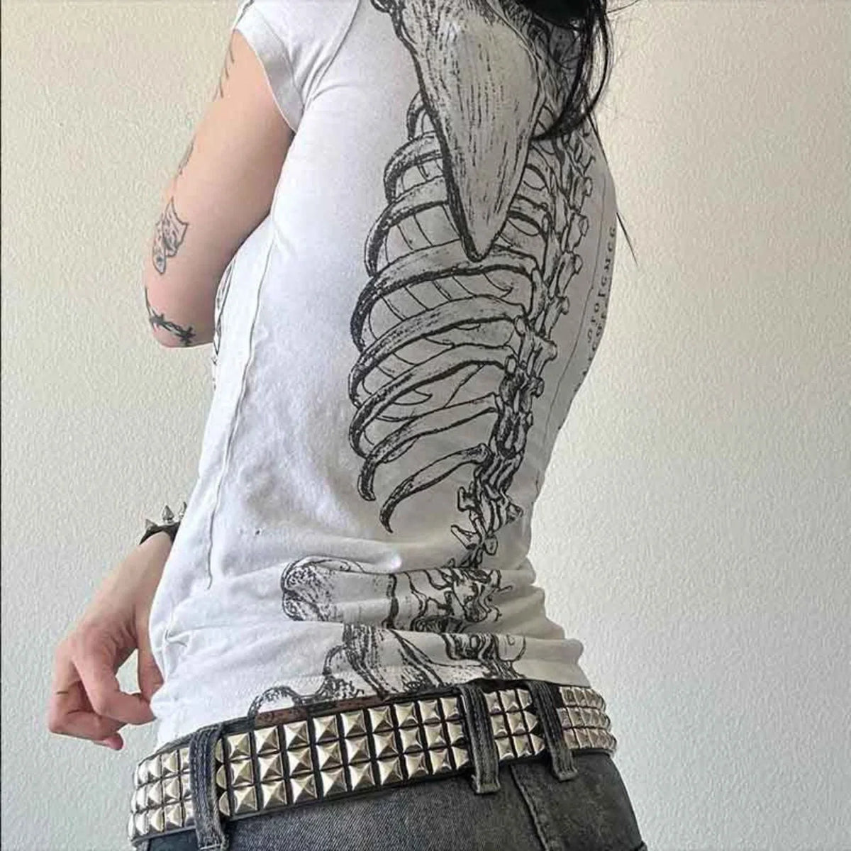 Skeleton Graphic Cotton Tee