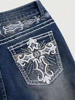 flared denim jeans